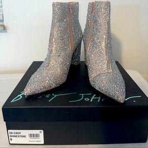Betsey Johnson Rhinestone Booties